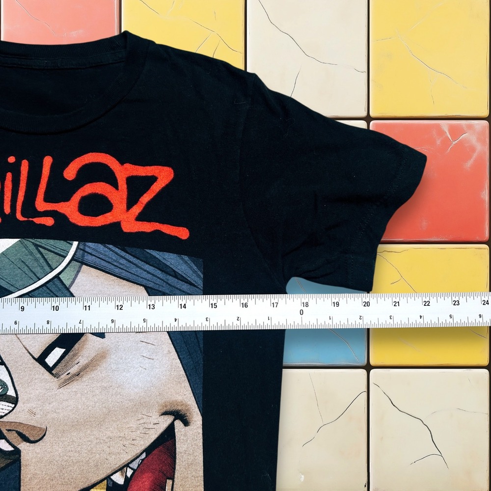 Vintage Y2K Gorillaz Band Tee Mens Black Small  Concert Tour Promo‎ Music Shirt - Picture 3 of 11